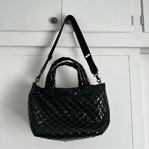MZ Wallace Black Lacquer Quilted Bag